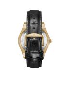 Fortress King goud/zwart automatisch leren horloge