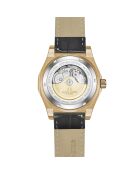Fortress King goud/zwart automatisch leren horloge