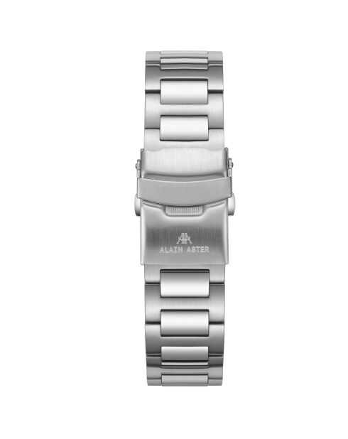 Montre automatique en acier inoxydable Cyclone argentée