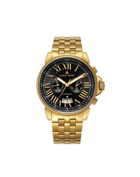 Montre automatique en acier inoxydable Legacy dorée