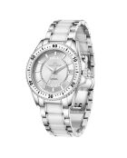 Orologio automatico Silver Ice Moon in acciaio inossidabile