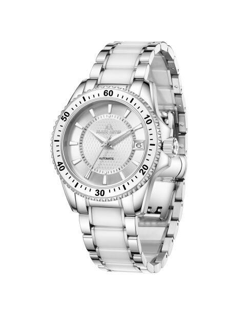 Orologio automatico Silver Ice Moon in acciaio inossidabile