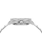 Orologio automatico Silver Ice Moon in acciaio inossidabile