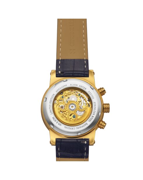 Montre automatique en acier cosmic doré/bleu