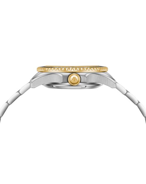Silver Ice Moon automatisch horloge van roestvrij staal