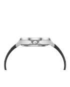 Fortress King zilver/zwart automatisch leren horloge