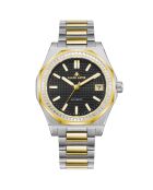 Fortress Queen zilver/goud automatisch horloge van roestvrij staal