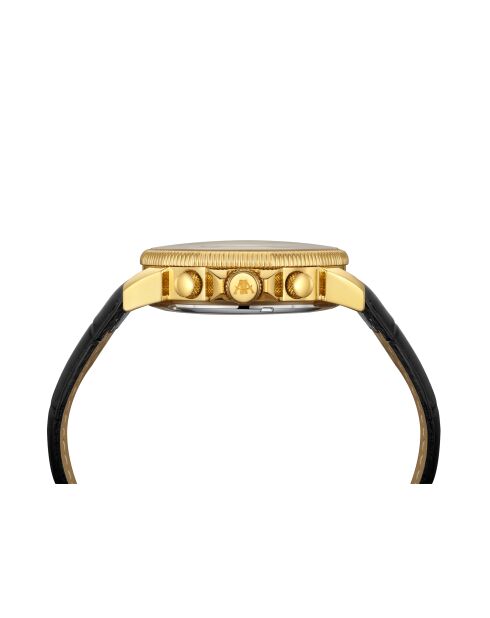 Montre automatique en cuir legacy doré/brun