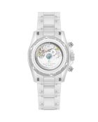 Montre automatique en céramique Gladiator argenté/blanc