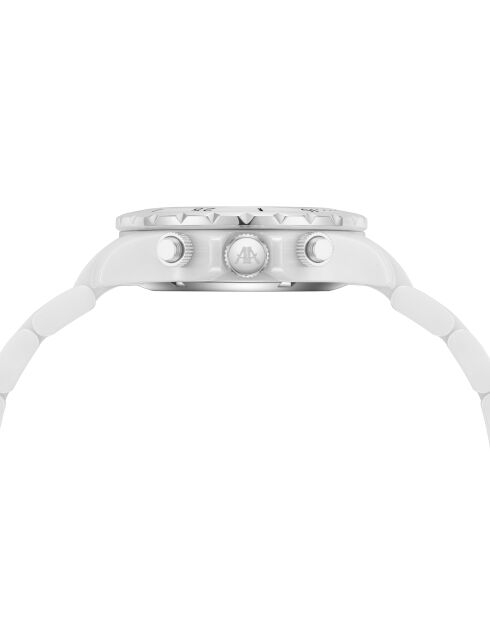 Montre automatique en céramique Gladiator argenté/blanc
