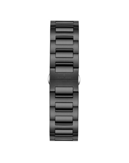 Montre automatique en acier inoxydable Fortress plaqué ionique noir