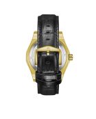 Fortress King goud/zwart automatisch leren horloge