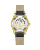 Fortress King goud/zwart automatisch leren horloge