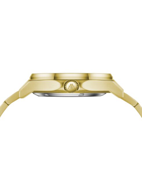 Montre automatique en acier inoxydable Fortress King dorée