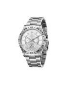 Orologio automatico Silver Octant in acciaio inossidabile