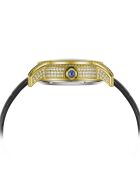 The Empress goud/zwart automatisch leren horloge