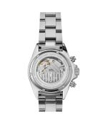 Montre automatique en acier inoxydable Commandant argentée