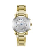 Montre automatique en acier inoxydable Cyclone dorée