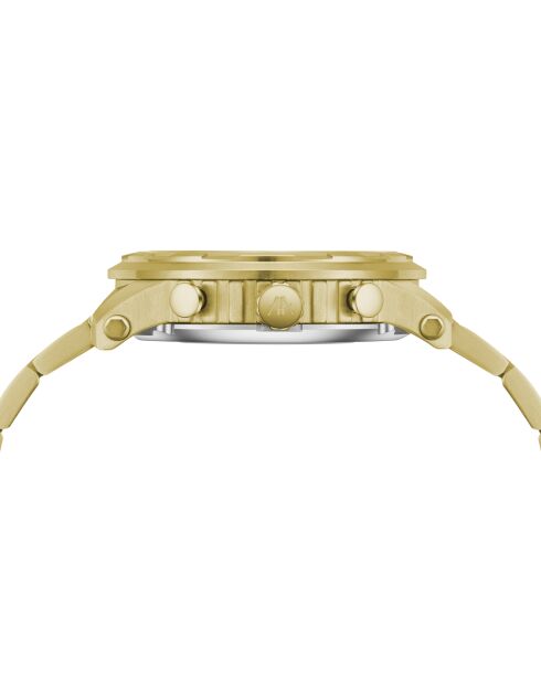 Montre automatique en acier inoxydable Cyclone dorée