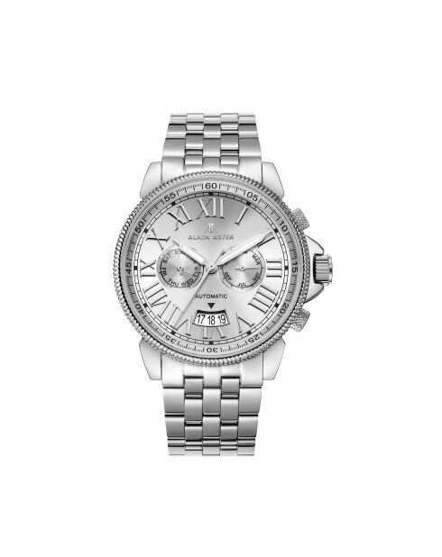 Montre automatique en acier inoxydable Legacy argentée
