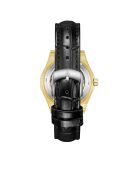 Fortress queen goud/zwart automatisch leren horloge