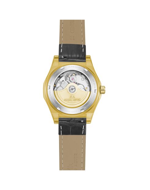 Fortress queen goud/zwart automatisch leren horloge