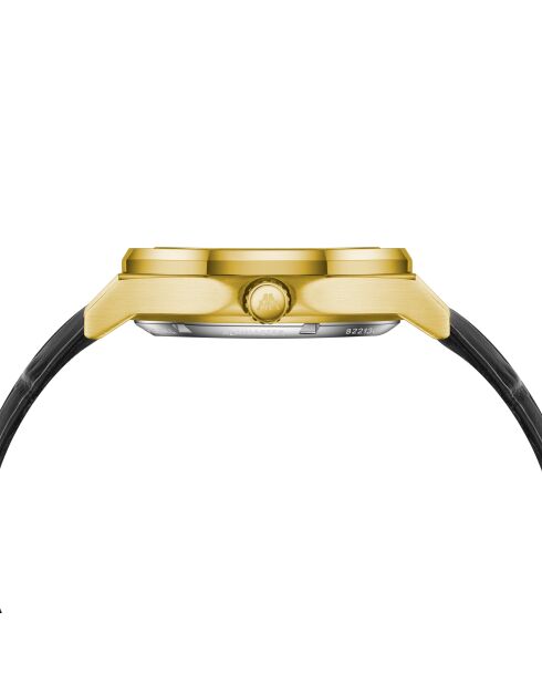 Fortress queen goud/zwart automatisch leren horloge