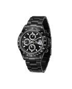 Montre automatique en acier inoxydable Commandant plaqué ionique noir