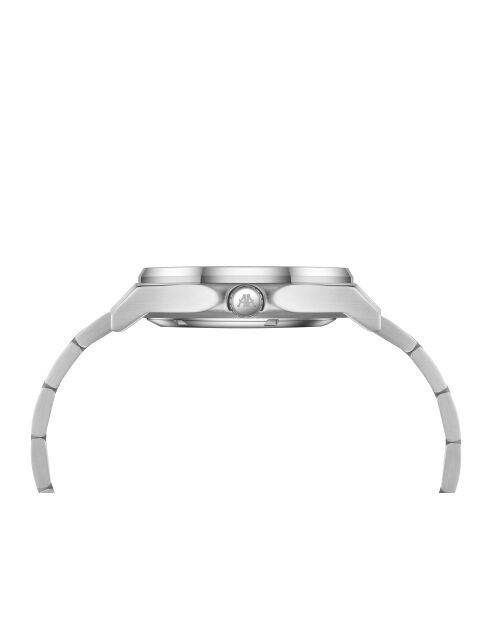 Montre automatique en acier inoxydable Fortress King argentée