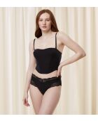 Corsé negro Triumph Signature Sheer Corset Bra