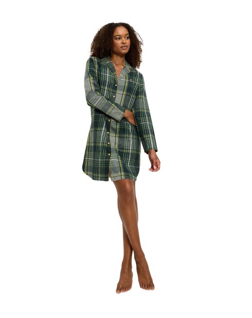 NDW X Checks Boyfriend Nachthemd Grüner Overall