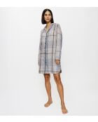 NDW X Checks Boyfriend Nachthemd Blauw