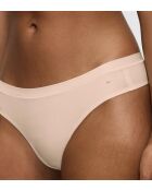 Tanga Smart Micro Brazilian String EX en beige nude