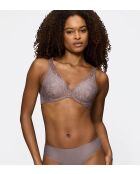 Taubengrauer Body Make-Up Illusion Lace WP-BH mit verstärktem Bügel