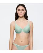 Soutien-gorge avec armatures balconnet ampliforme Triumph Signature Sheer WHP EX turquoise brume