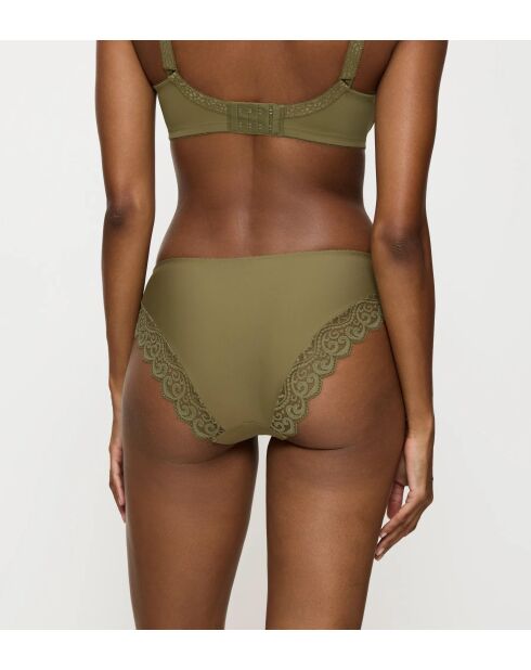 Amourette Tai olive martini hoog uitgesneden slip