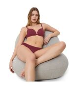 Amourette Charm T WHP01 zachte voorgevormde bh van marsala met ampliform balkon