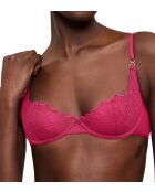 Soutien-gorge avec armatures balconnet That Night In Vegas WH rose fluo