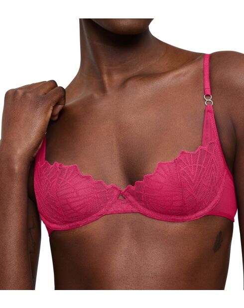 Soutien-gorge avec armatures balconnet That Night In Vegas WH rose fluo