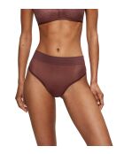 String Tempting Sheer String met hoge taille, decadente chocolade