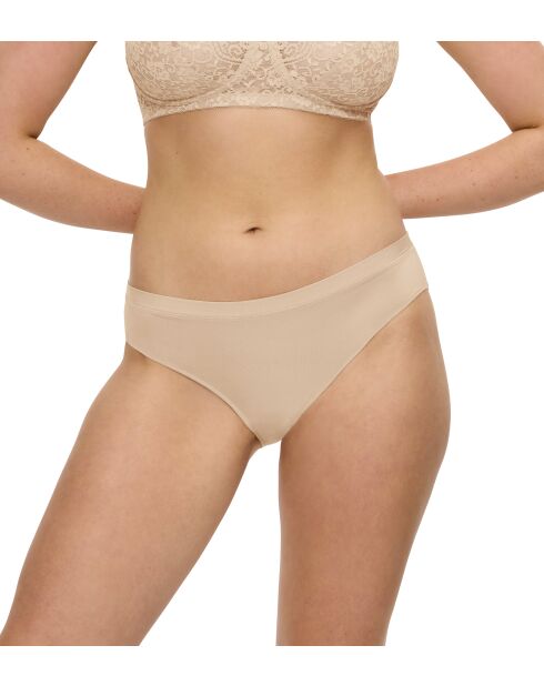 Sense of Modal Tai 2P nude hoog uitgesneden slips, set van 2