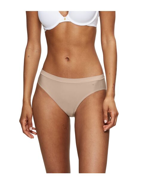 Set van 2 hoog uitgesneden slips Smart Micro Tai EX 2P nudebeige