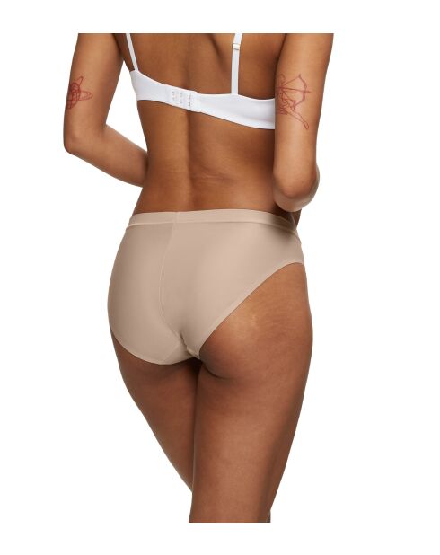Set van 2 hoog uitgesneden slips Smart Micro Tai EX 2P nudebeige