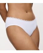 Set van 2 witte hoog uitgesneden slips van Feel Of Cotton Tai 2P