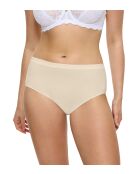 Sense of Modal Midi 2P crèmekleurige slips met hoge taille, set van 2