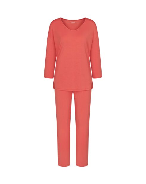 Pyjama Timeless Sensuality PK 3/4-Ärmel, intensives Rot