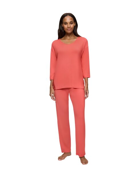 Pyjama Timeless Sensuality PK 3/4-Ärmel, intensives Rot