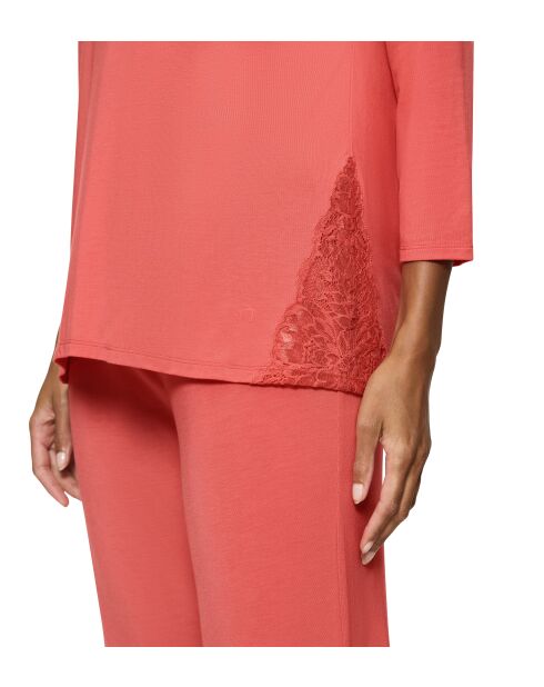 Pyjama Timeless Sensuality PK 3/4-Ärmel, intensives Rot