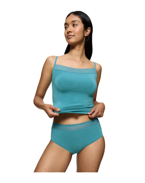 Feel of Modal Midi, ruhiger, türkisfarbener Slip mit hoher Taille
