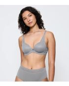 Soutien-gorge avec armatures balconnet ampliforme Aura Spotlight T WHP ombre grise